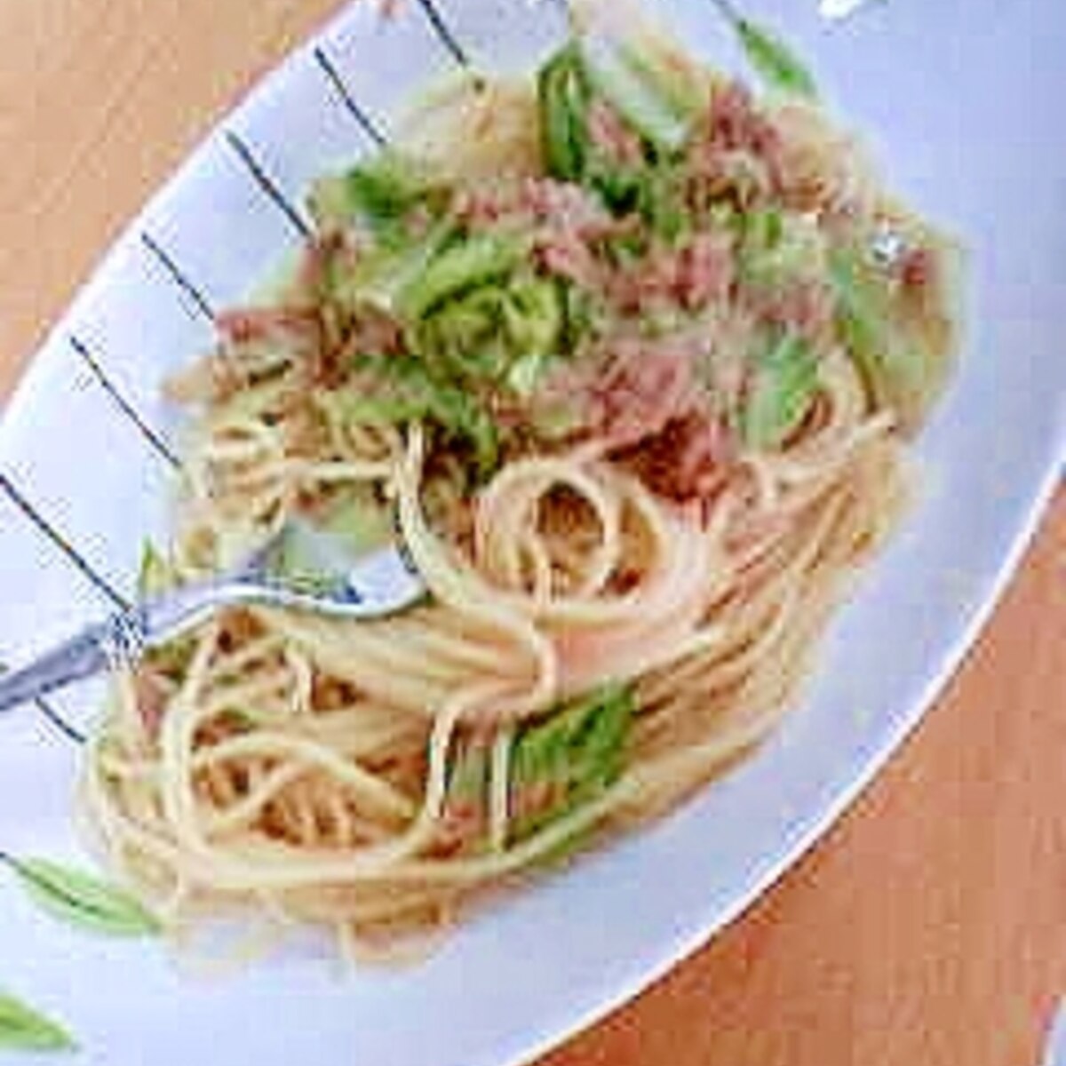 簡単キャベツとツナの和風スパゲティ レシピ 作り方 By まりもまり 楽天レシピ